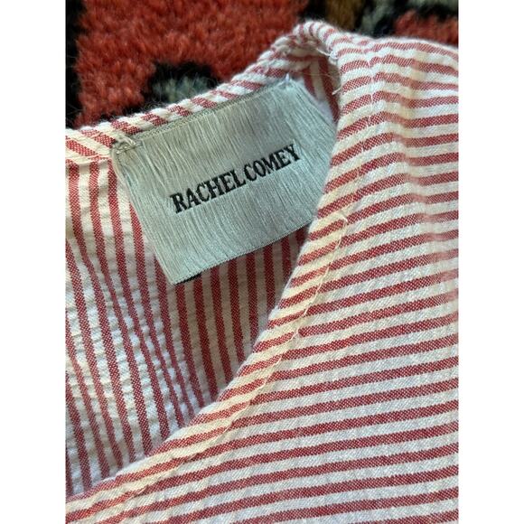 Rachel Comey Women's 6 Steady Seersucker red Pink White Dress Resort Holiday - Picture 3 of 11